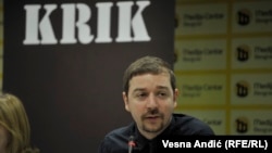 Investigative journalist Stevan Dojcinovic is the editor in chief of the Crime and Corruption Investigations Network (KRIK), a major Serbian news outlet. (file photo)