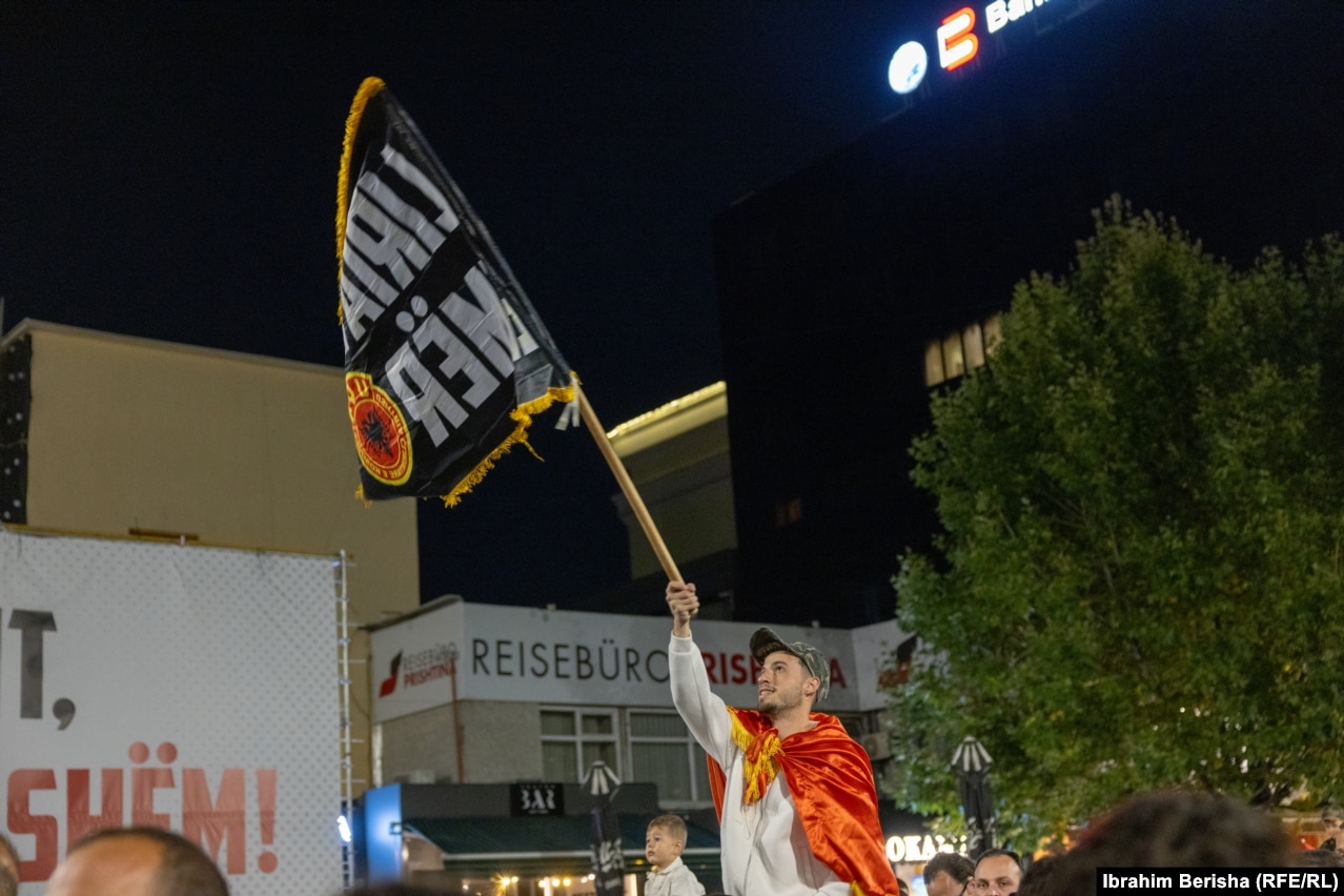 Vehapi gjatë protestës të së martës.