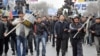 Kyrgyzstan -- Opposition supporters protest against the government in Bishkek, 07Apr2010