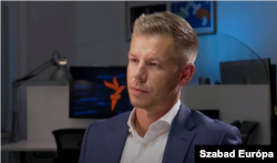 Лідер угорської опозиції Петер Мадяр під час інтерв'ю Радіо Свобода