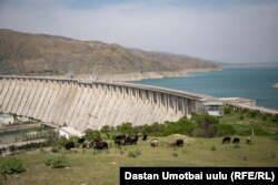 The Kempir-Abad Reservoir on the Kyrgyz-Uzbek border