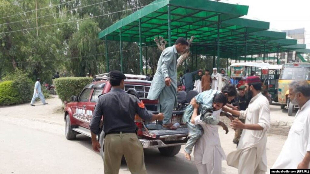 The first attack occurred in the northwestern town of Bannu when a bomb planted on a motorcycle detonated.
