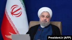 IRAN -- Iranian President Hassan Rohani chairs a cabinet meeting in the capital Tehran, September 20, 2020