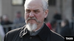Russia -- Historian Andrei Zubov takes part in an opposition rally dubbed "The Truth March", to defend the freedom of speech and support Russian independent media, in Moscow, April 13, 2014