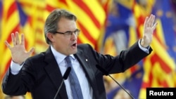 Artur Mas, the president of Spain's Catalonia region. 