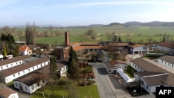 The camp in Friedland, Germany, where the first refugees from Iraq arrived on March 19.