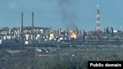 Пожар во рафинерија за нафта во близина на рускиот град Уфа, на околу 1.400 километри од линиите на фронтот, 12 септември 2025 година.