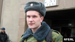 Зьміцер Жалезьнічэнка падчас службы ў войску