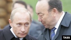 Муртаза Рахимов (справа) и Владимир Путин. Уфа, 2007