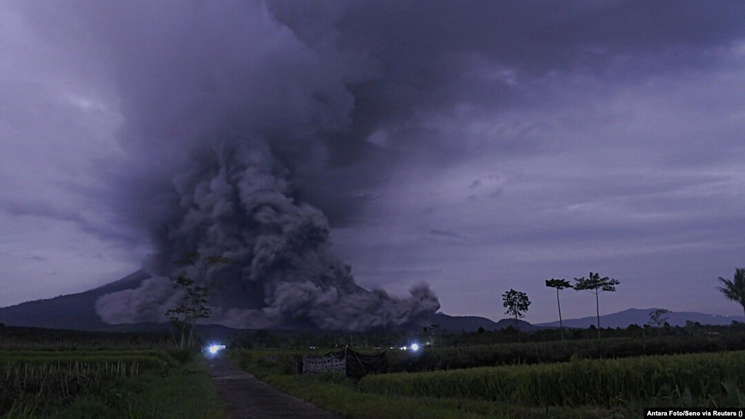 Erupcija vulkana Semeru, Java (1. prosinca 2020.)