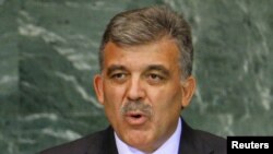 U.S. -- Turkey's President Abdullah Gul speaks during the Millennium Development Goals Summit at United Nations headquarters, in New York, 20Sep2010