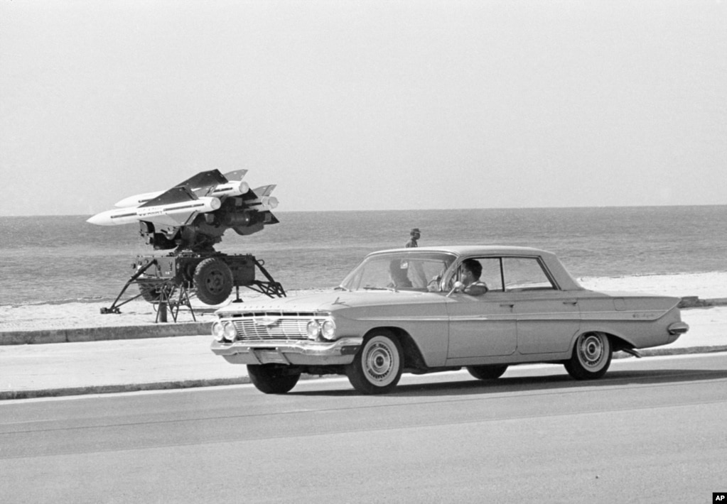 Një lëshues i raketave HAWK, i fotografuar në Floridë, gjatë Krizës Kubane me Raketa, më 1962.