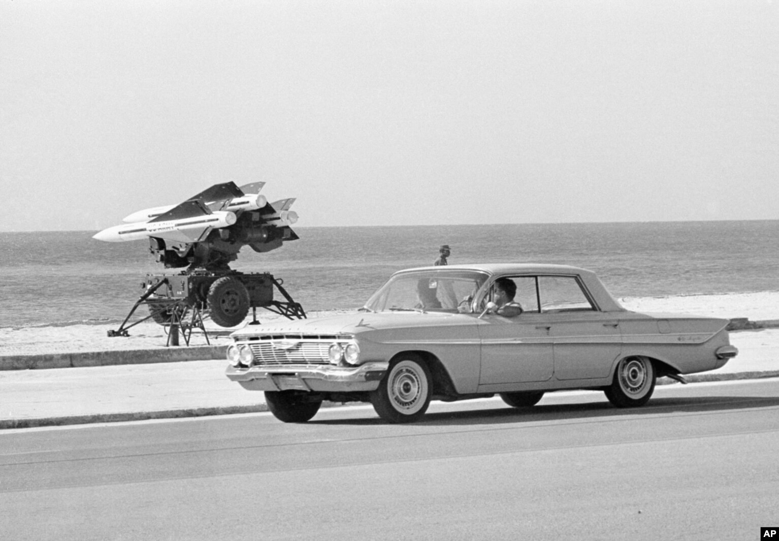 Një lëshues i raketave HAWK, i fotografuar në Floridë, gjatë Krizës Kubane me Raketa, më 1962.