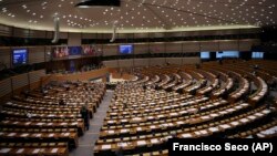 Зала засідань Європейського парламенту у Брюсселі