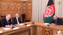 دیدار اشرف غنی با زلمی خلیلزاد در ارگ ریاست جمهوری افغانستان