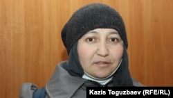 Жанна Умирова на судебном процессе по вопросу об облегчении ей наказания. Алматинская область, 21 декабря 2018 года.