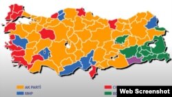 نتایج انتخابات محلی ۲۰۱۴ ترکیه.