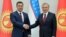 Президент Кыргызстана и Узбекистана Садыр Жапаров и Шавкат Мирзияев. 2021 год. 