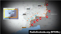 Карту обстрілів українських бійців і мирних жителів з території Російської Федерації склали в співтоваристві Bellingcat