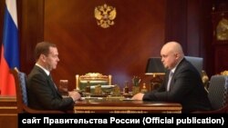 Рабочая встреча Дмитрия Медведева и Сергея Цивилева