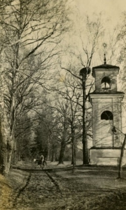 Прыдарожная капліца каля Шэметава, 1916. Год пабудовы і лёс сьвятыні невядомыя