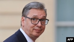 Predsednik Srbije Aleksandar Vučić u Parizu, 13. jul 2026.