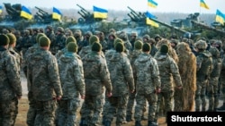 Українські військові на полігоні в Житомирській області, 21 листопада 2018 року
