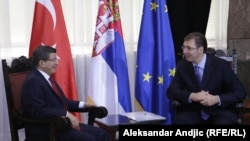 Ahmet Davutoglu i Aleksandar Vučić