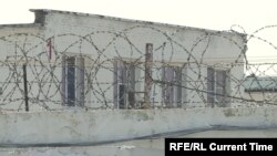 Колючая проволока и здание на территории тюрьмы. Иллюстративное фото.