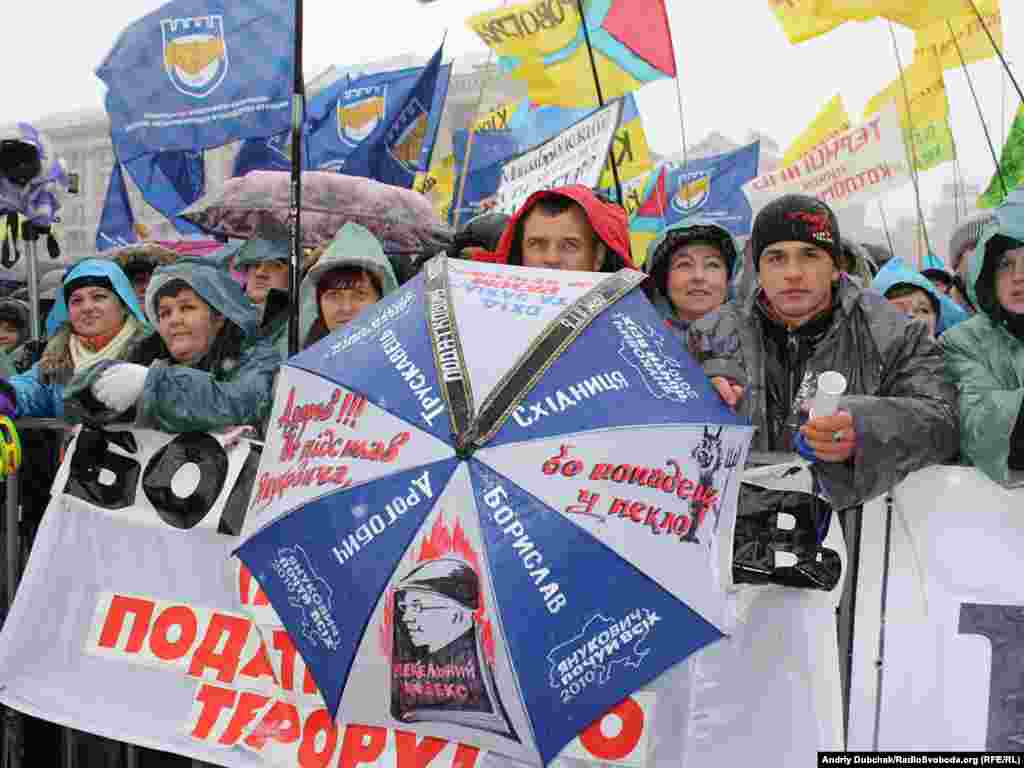 Підприємці продовжують протести на Майдані, 29 листопада 2010 року