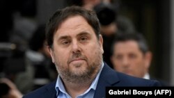 Fostul vicepreședinte al autorității catalane, Oriol Junqueras, Madrid 2017. 