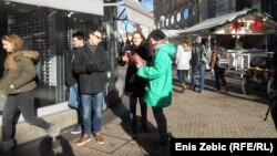 Aktivisti u akciji, foto: Enis Zebić