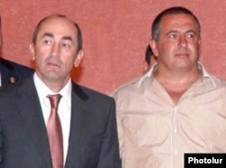 Armenia -- Former President Robert Kocharian (L) and Prosperous Armenia Party leader Gagik Tsarukian, undated