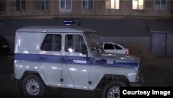 Полицейский автомобиль в Дагестане