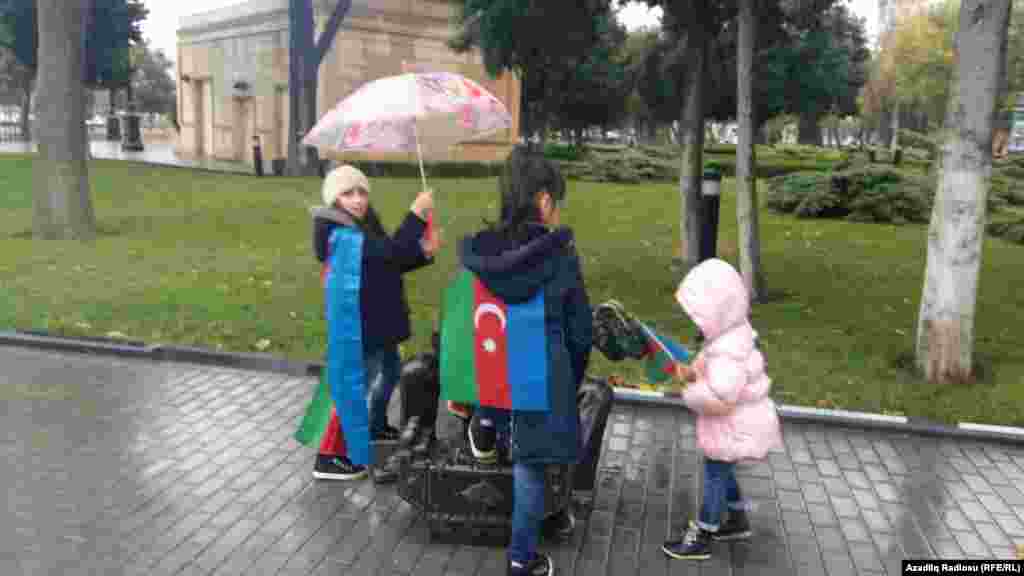 Azerbaijan - National flag day in Baku