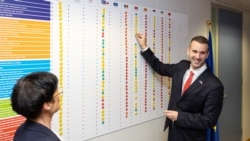 Evropska komesarka za proširenje Marta Kos i premijer Crne Gore Milojko Spajić u Briselu, 15. decembar 2025.