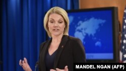 The decision was made based on the additional pledges and "the already significant military and financial contributions made by the United States to date," U.S. State Department spokeswoman Heather Nauert said. (file photo)