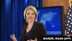 Heather Nauert joined the State Department as spokeswoman in April 2017.