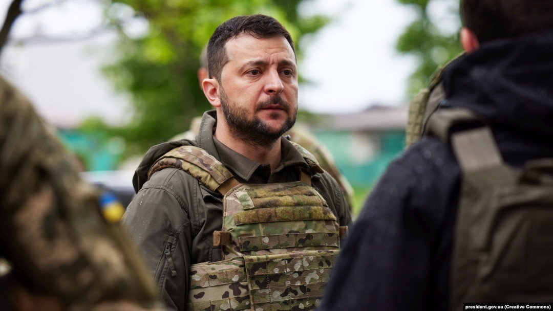 President of Ukraine Volodymyr Zelenskiy visited Kharkiv on May 29, his first trip outside of Kyiv since Russia's invasion of Ukraine began on February 24.
