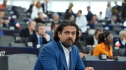 Deutsch Tamás, a FIDESZ-KDNP képviselője az Európai Parlament (EP) plenáris ülésén Strasbourgban 2019. július 16-án.