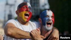 Болельщики на матче Германии против Словакии