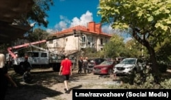 Будинок у Ленінському районі Севастополя, який постраждав від падіння уламків БпЛА 7 вересня 2026 року