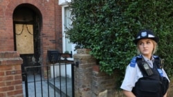 British investigators are trying to figure out why a group of four men, including two Ukrainians, were involved in setting fire to two properties, and a car -- linked to British Prime Minister Keir Starmer. 