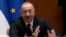Serbia -- Azerbaijani President Ilham Aliyev speaks during a visit to Belgrade, February 15, 2026.
