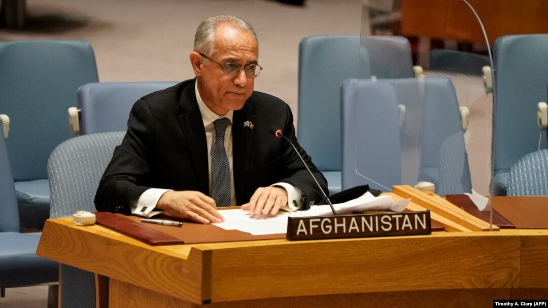 Afghanistan's ambassador post at the UN has been since the envoy of the deposed government, Ghulam Isaczai, "relinquished his position" earlier this week. (file photo)