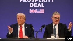 Американын президенти Дональд Трамп жана Британиянын өкмөт башчысы Кир Стармер.