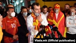 Пречек на македонската фудбалска репрезентација по пласманот на ЕП