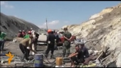 Спасательные работы на шахте в Баткенской области