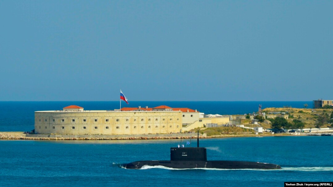 Підводний човен Чорноморського флоту Росі в Севастополі, серпень 2019