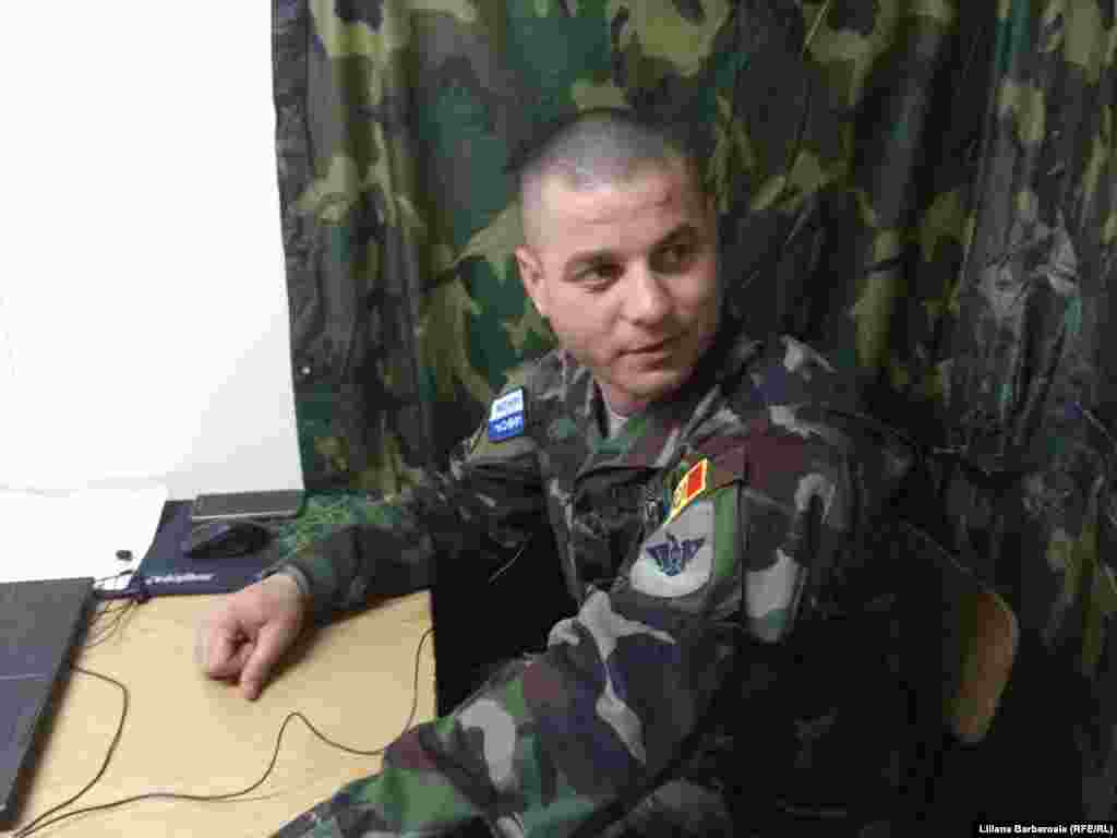 Gheorghe Meleca, locotenent major, are o fiică de opt luni acasă